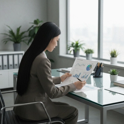Person reviewing aquaculture regulations document